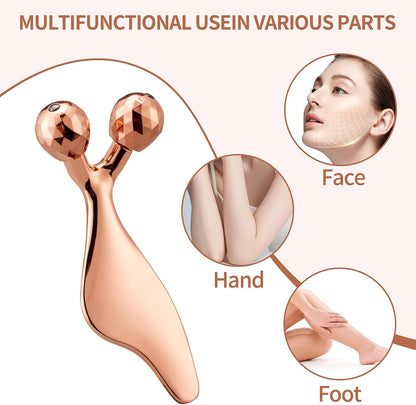 3D Face Roller for Face, Neck & Eyes, Facial Massage Tool