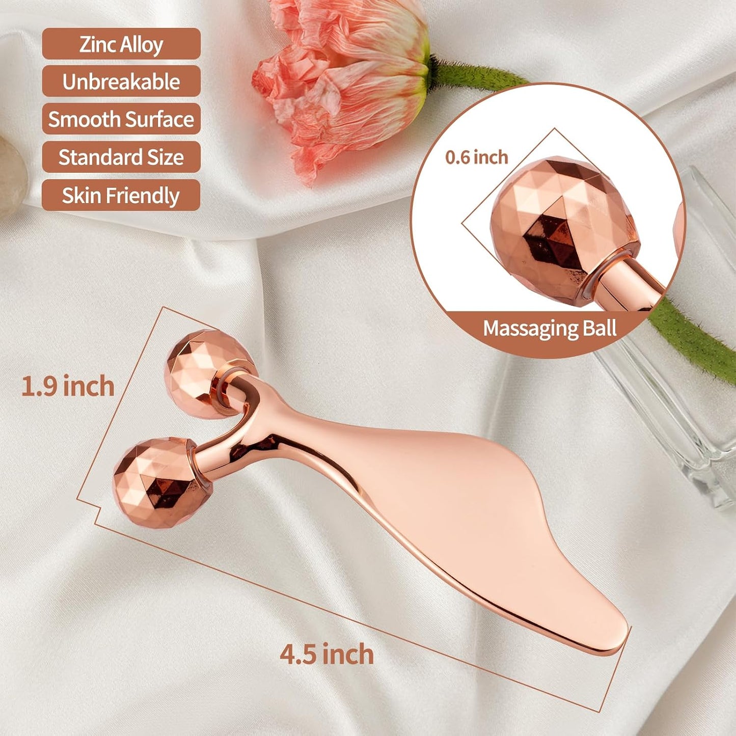 3D Face Roller for Face, Neck & Eyes, Facial Massage Tool